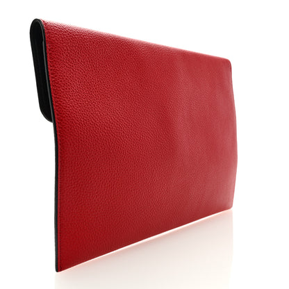 Alexander McQueen Calfskin Skull Clutch Red 3 of 6