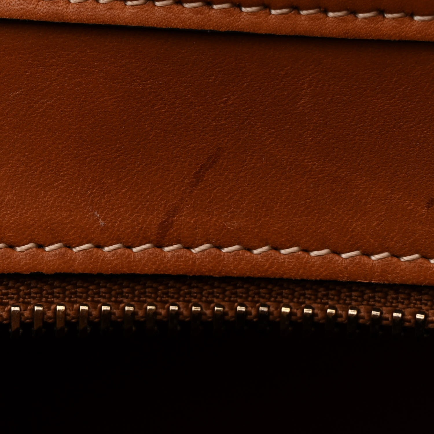 Celine Smooth Calfskin Tweed Nano Luggage Navy Tan 13 of 13