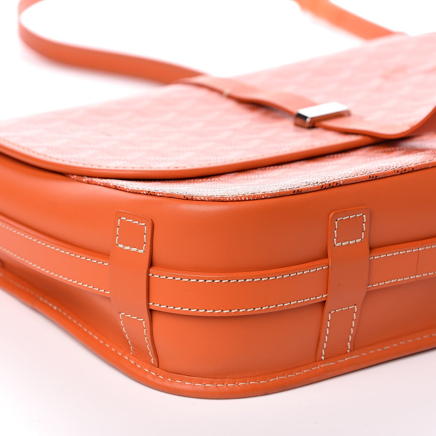 Goyardine Belvedere II MM Messenger Bag Orange
