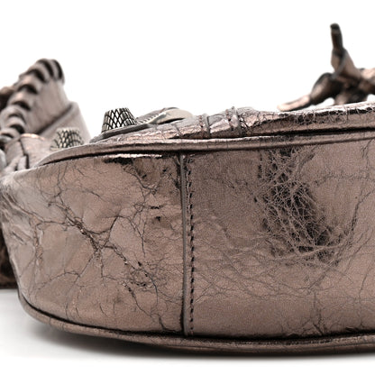 Balenciaga Metallic Agneau Arena Le Cagole Shoulder Bag XS Dark Bronze 11 of 11