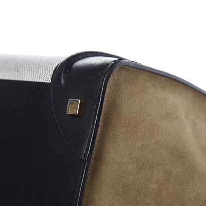 Celine Canvas Smooth Calfskin Suede Mini Tri-Color Luggage 12 of 20