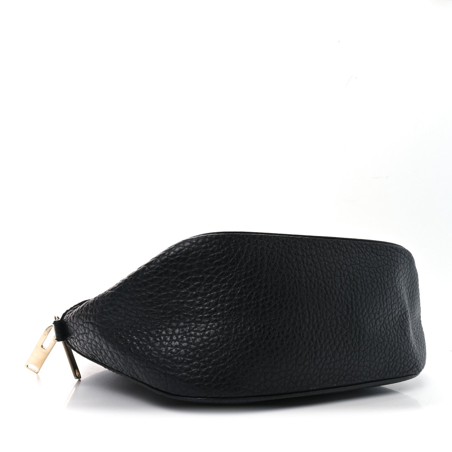 Burberry Heritage Grain Medium Orchard Bowling Bag Black 4 of 9