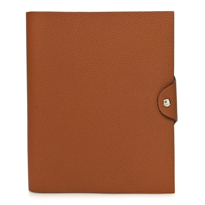 Hermes Togo Ulysse MM Notebook Cover Gold 1 of 10