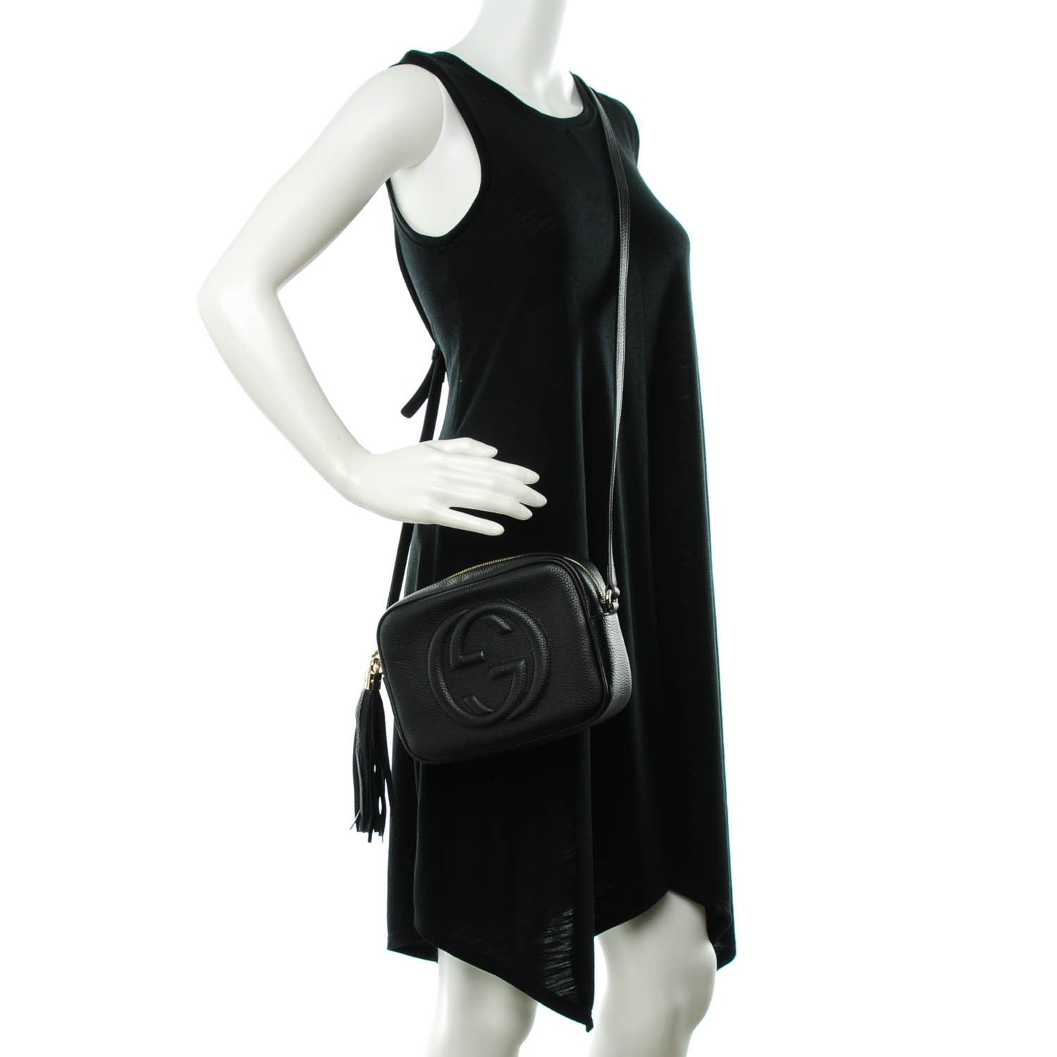 Gucci Pebbled Calfskin Small Soho Disco Bag Black 2 of 7