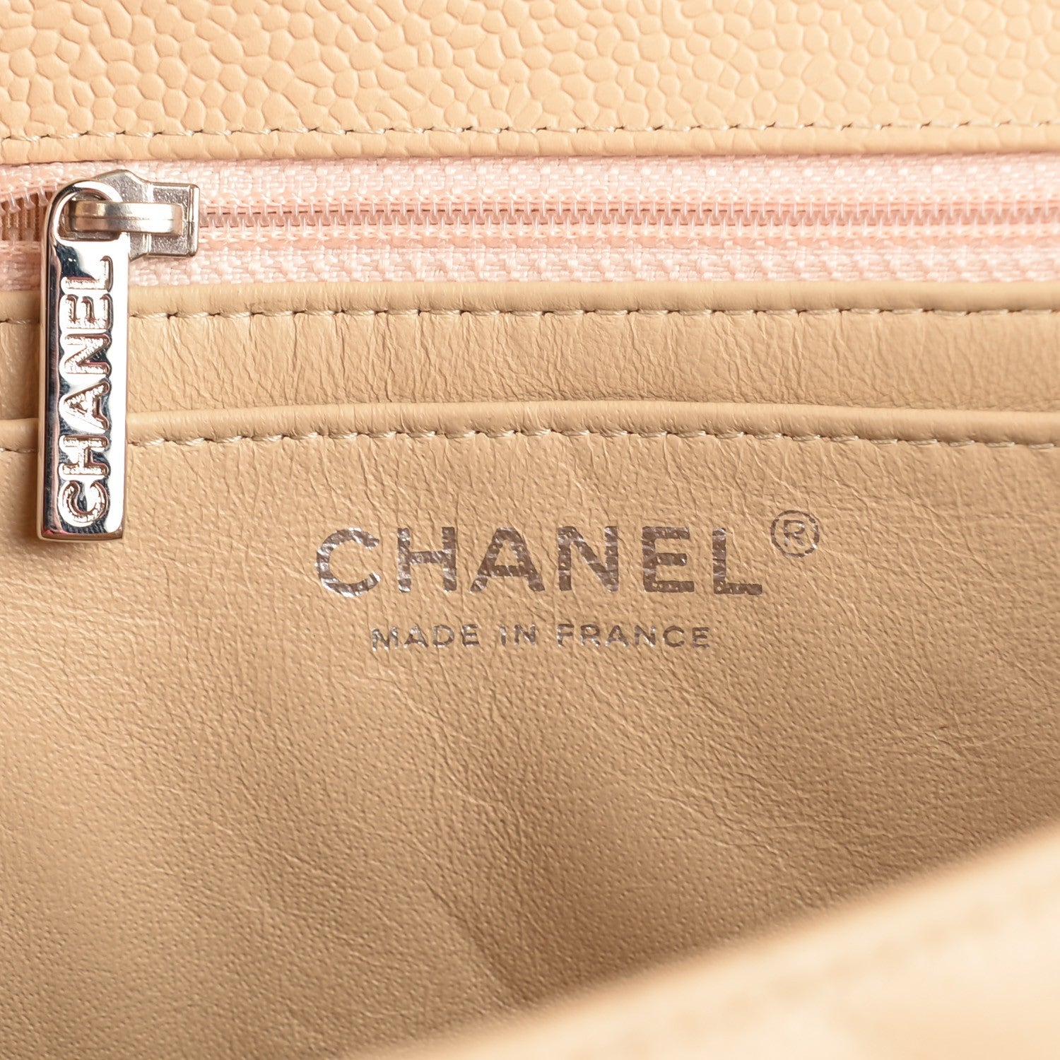 Chanel Caviar Quilted Jumbo Single Flap Beige Clair 6 of 8