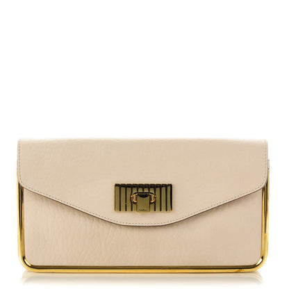 Chloe Grained Calfskin Sally Clutch Beige 1 of 7