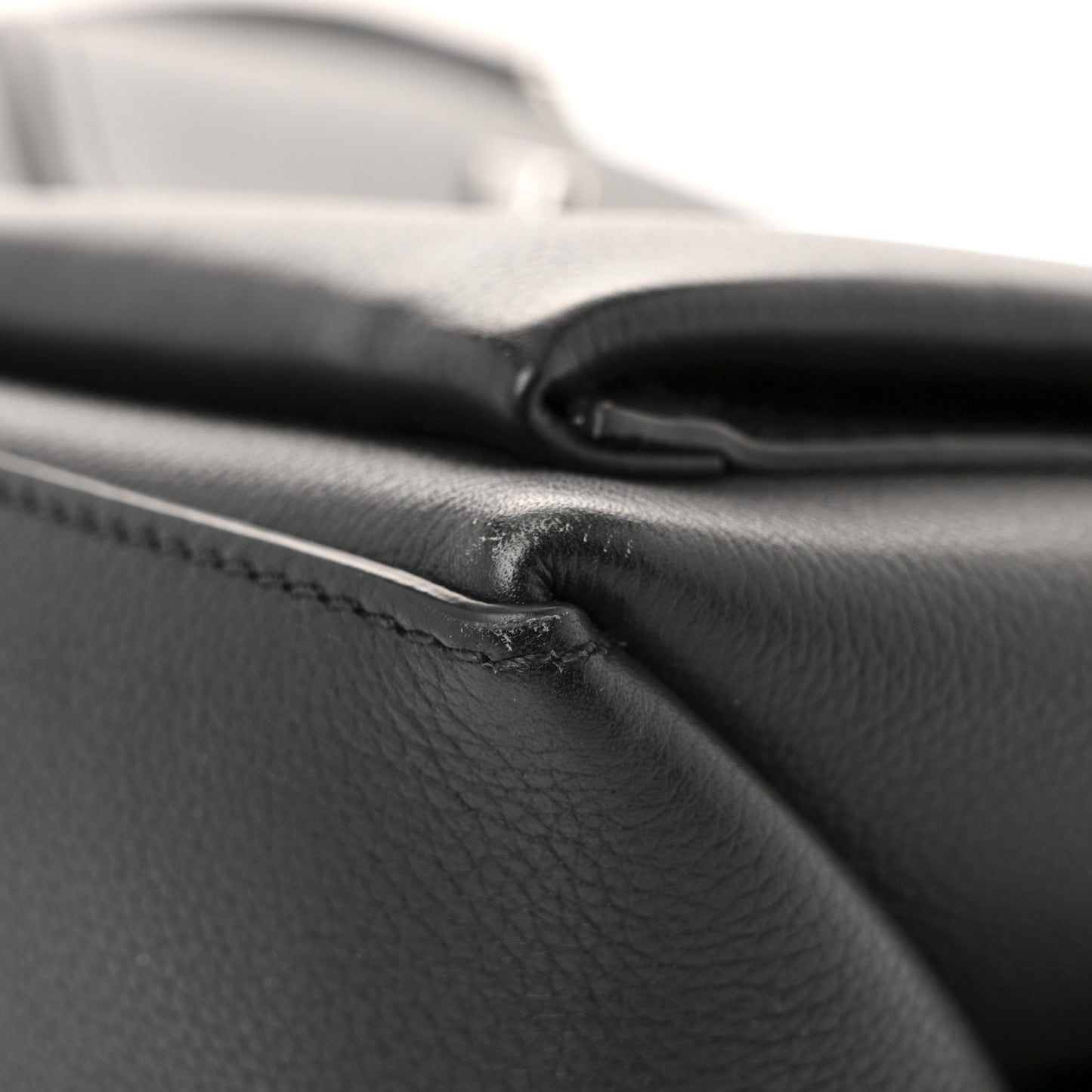 Soft Calfskin My Lockme Top Handle Black