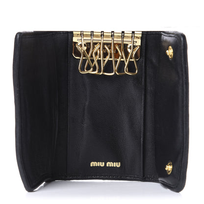 Miu Miu Nappa Matelasse 6 Key Holder Black 4 of 9