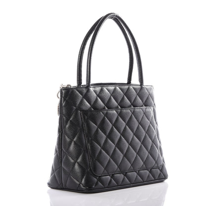 Chanel Caviar Quilted Medallion Tote Black 2 of 9