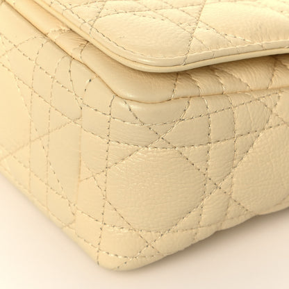 Christian Dior Calfskin Cannage Small Caro Bag Pale Yellow 10 of 14