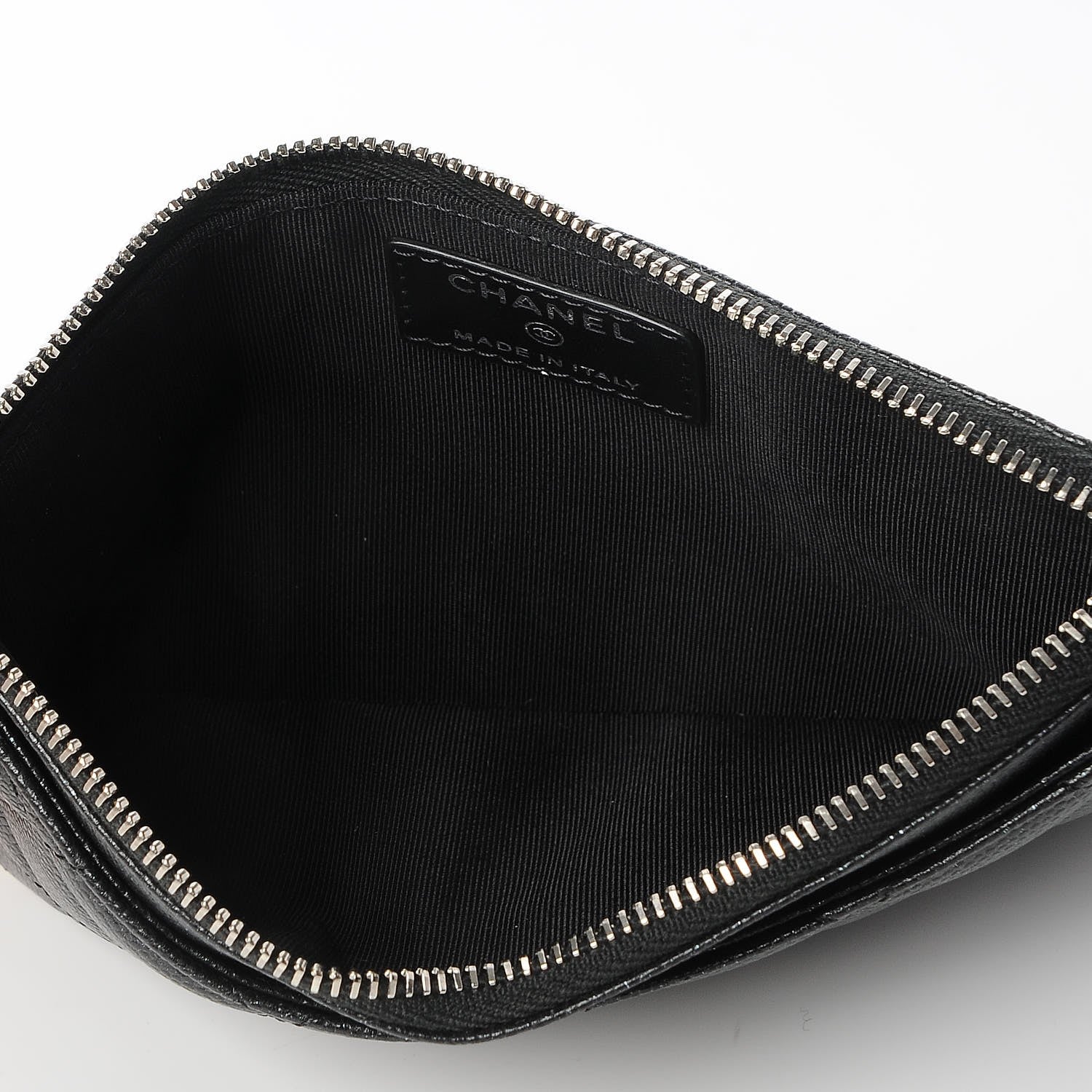 Chanel Caviar Quilted Classic Zip Pouch Black 5 of 8