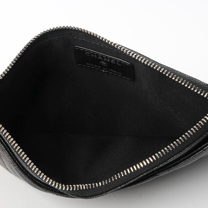 Chanel Caviar Quilted Classic Zip Pouch Black 5 of 8