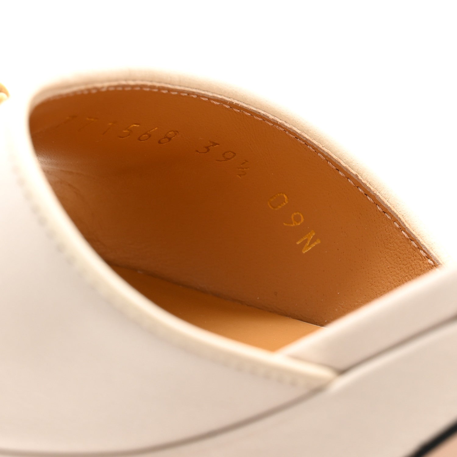 Gucci Quentin Granada Kid Horsebit 25/60mm Platform Sandals 39.5 Mystic White 8 of 9