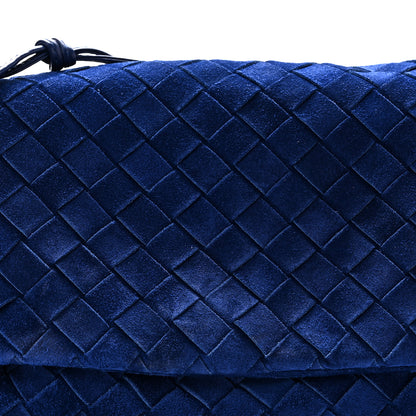 Bottega Veneta Suede Intrecciato Giorno Royal Blue 7 of 9