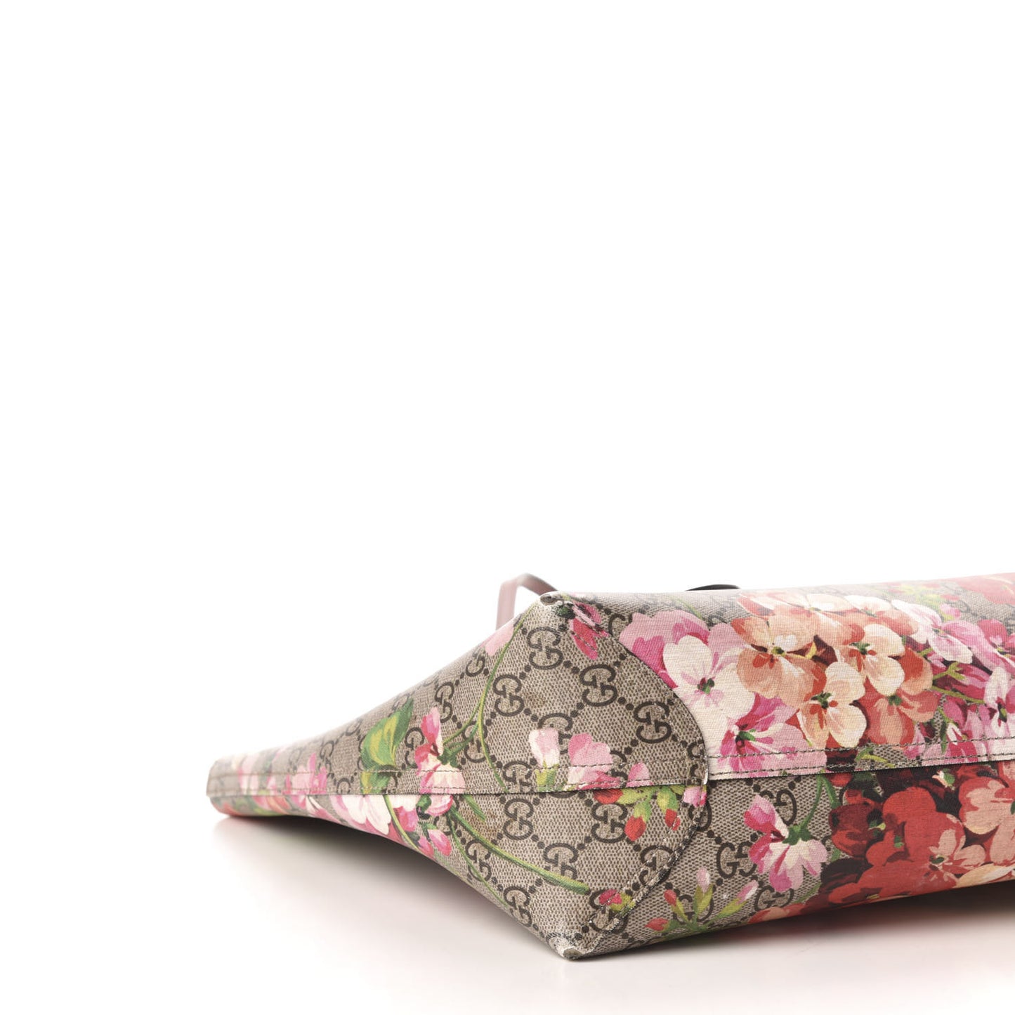 GG Supreme Monogram Blooms Medium Reversible Tote Beige Multicolor Dry Rose