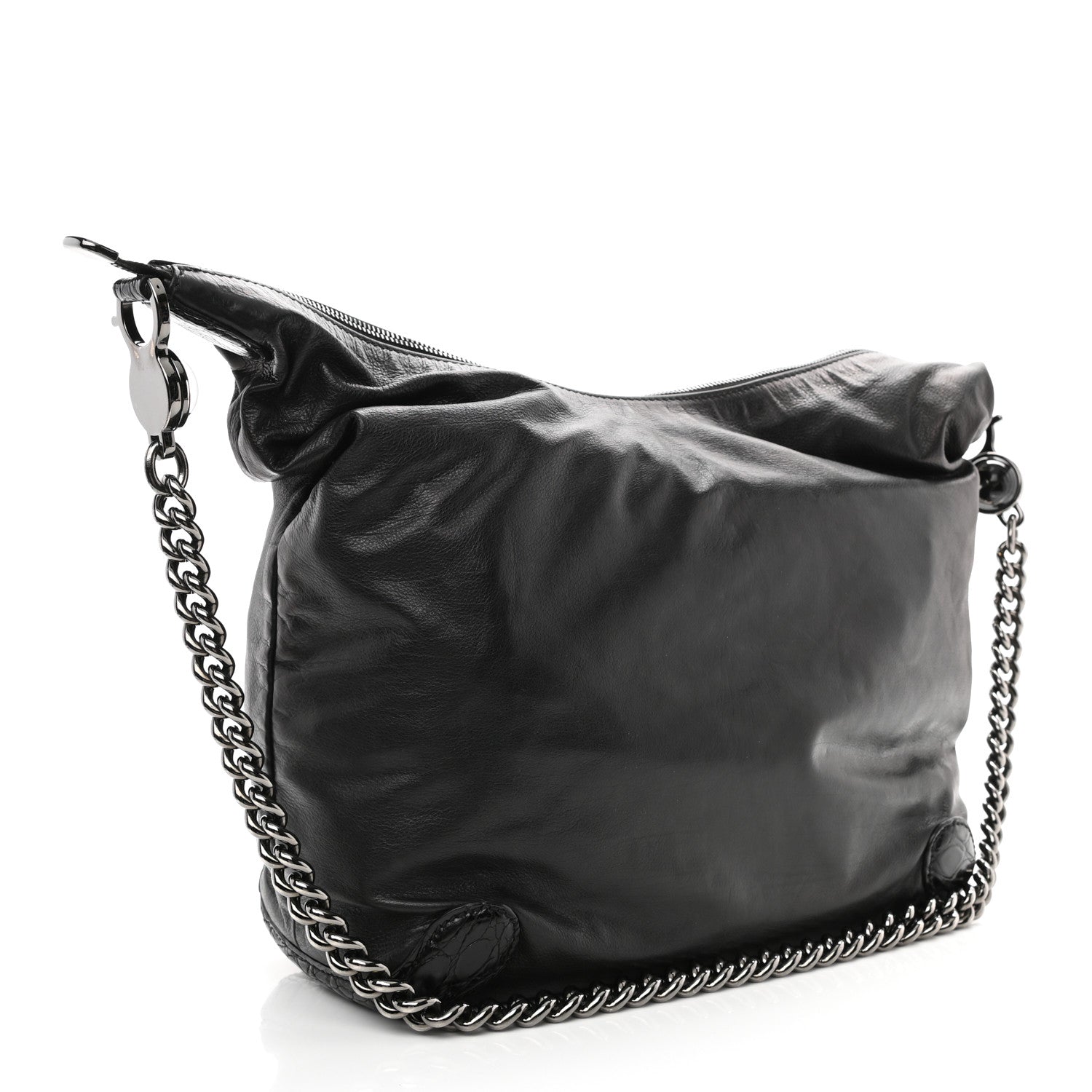 Gucci Calfskin Galaxy Hobo Black 3 of 10