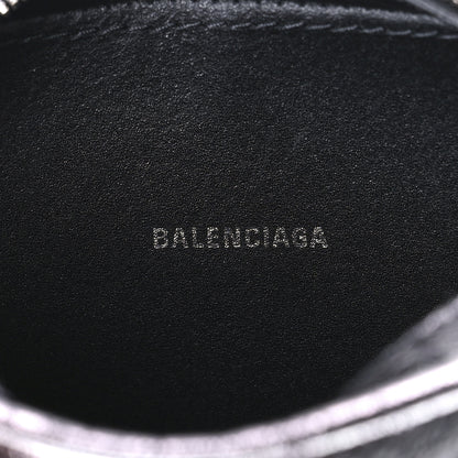 Balenciaga Metallic Textured Calfskin XS Everyday Camera Bag with Handle Black 6 of 8
