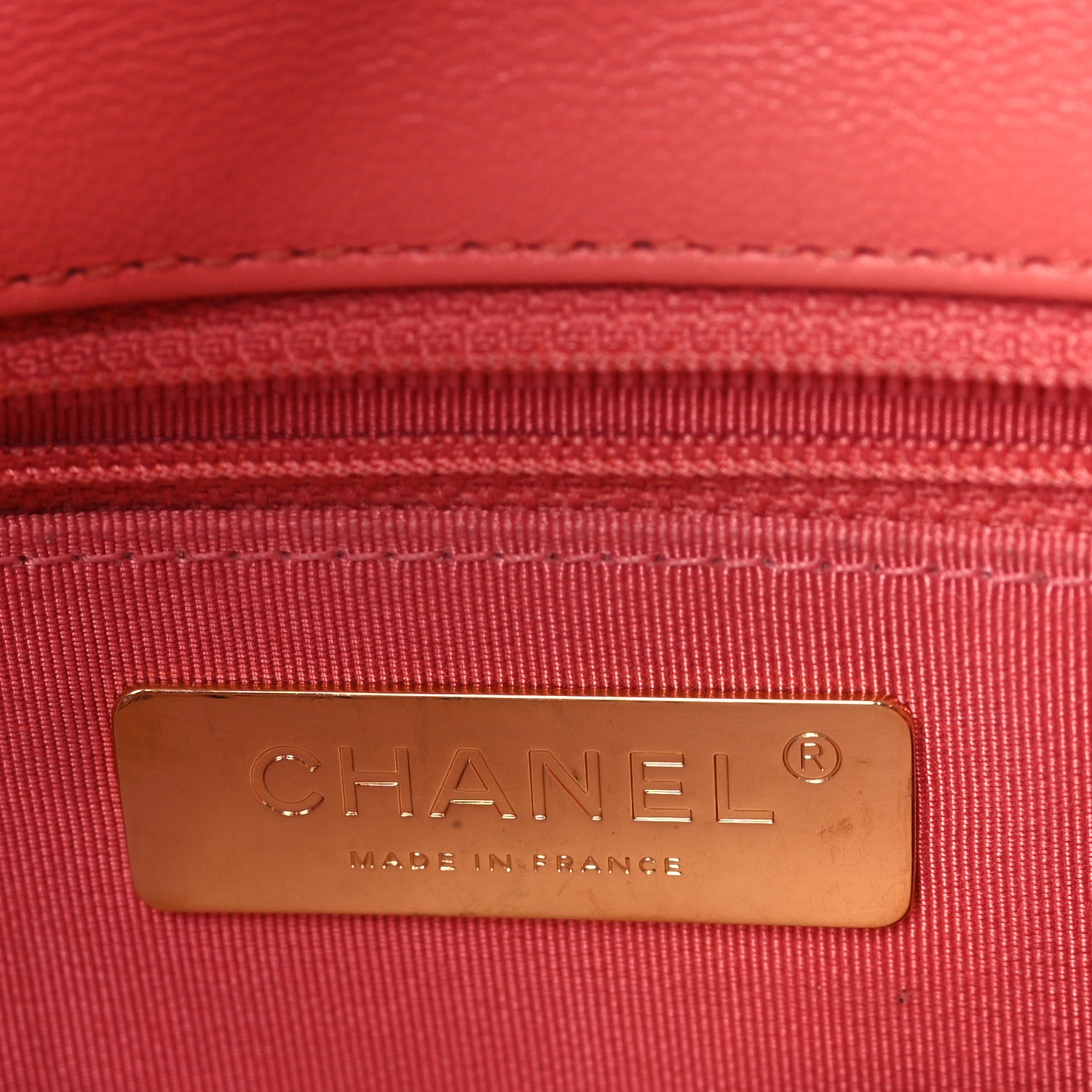 Chanel Goatskin Quilted Large Chanel 19 Flap Coral 6 of 9