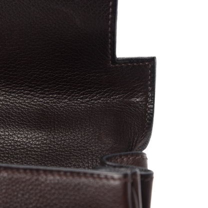 Hermes Evergrain Kelly Retourne 32 Chocolate 12 of 16