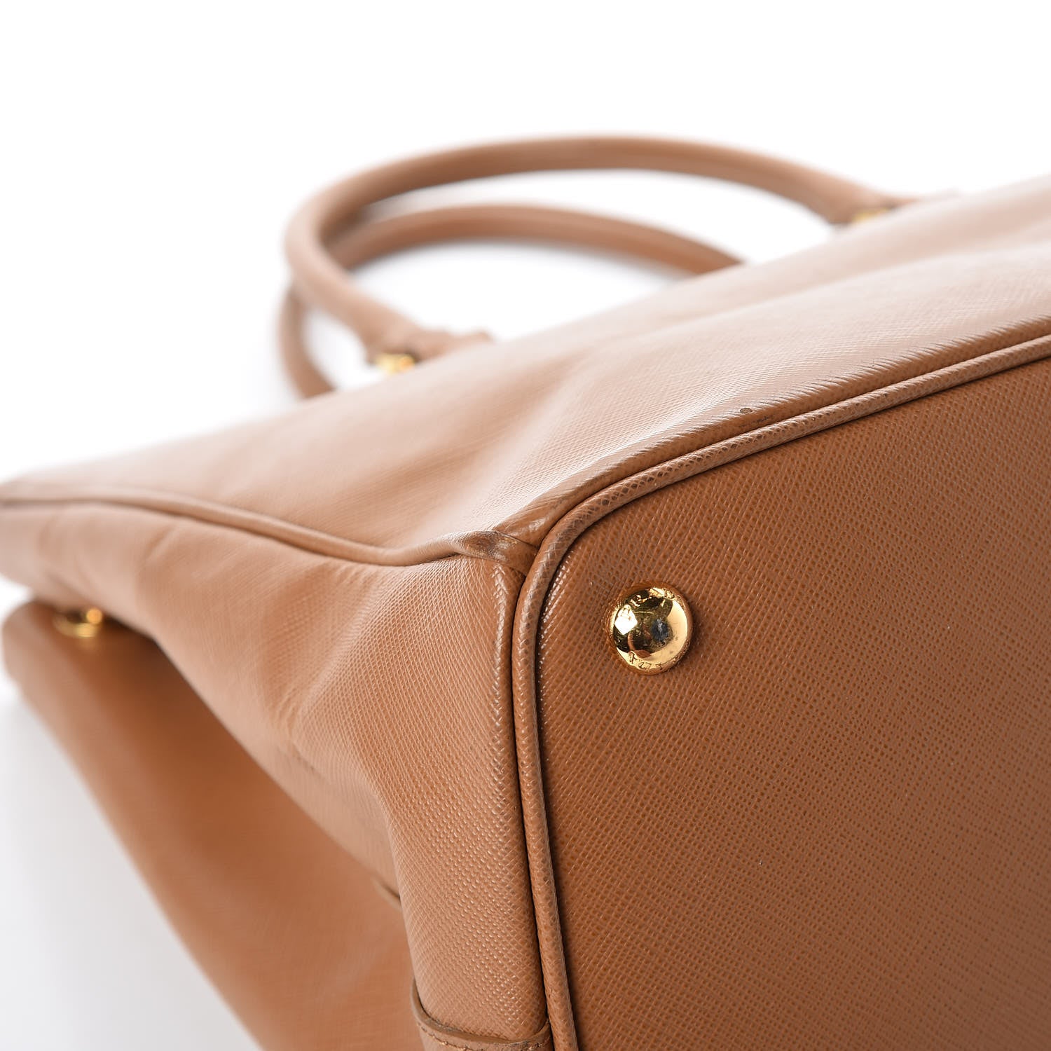 Prada Saffiano Large Galleria Double Zip Tote Caramel 14 of 21