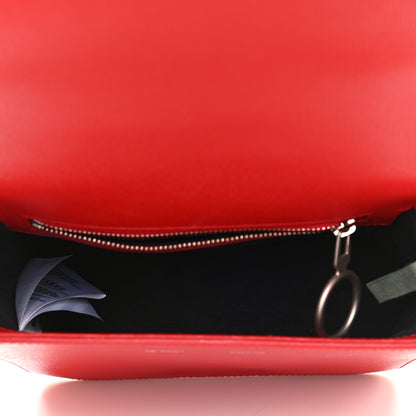 Off-White Saffiano Striped Diag Binder Flap Bag Red 5 of 15