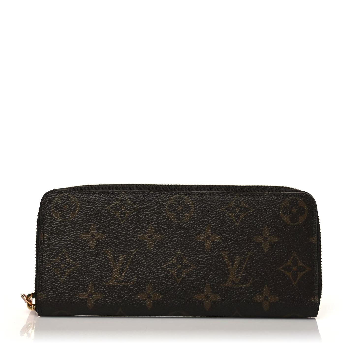 Monogram Clemence Wallet Rose Ballerine