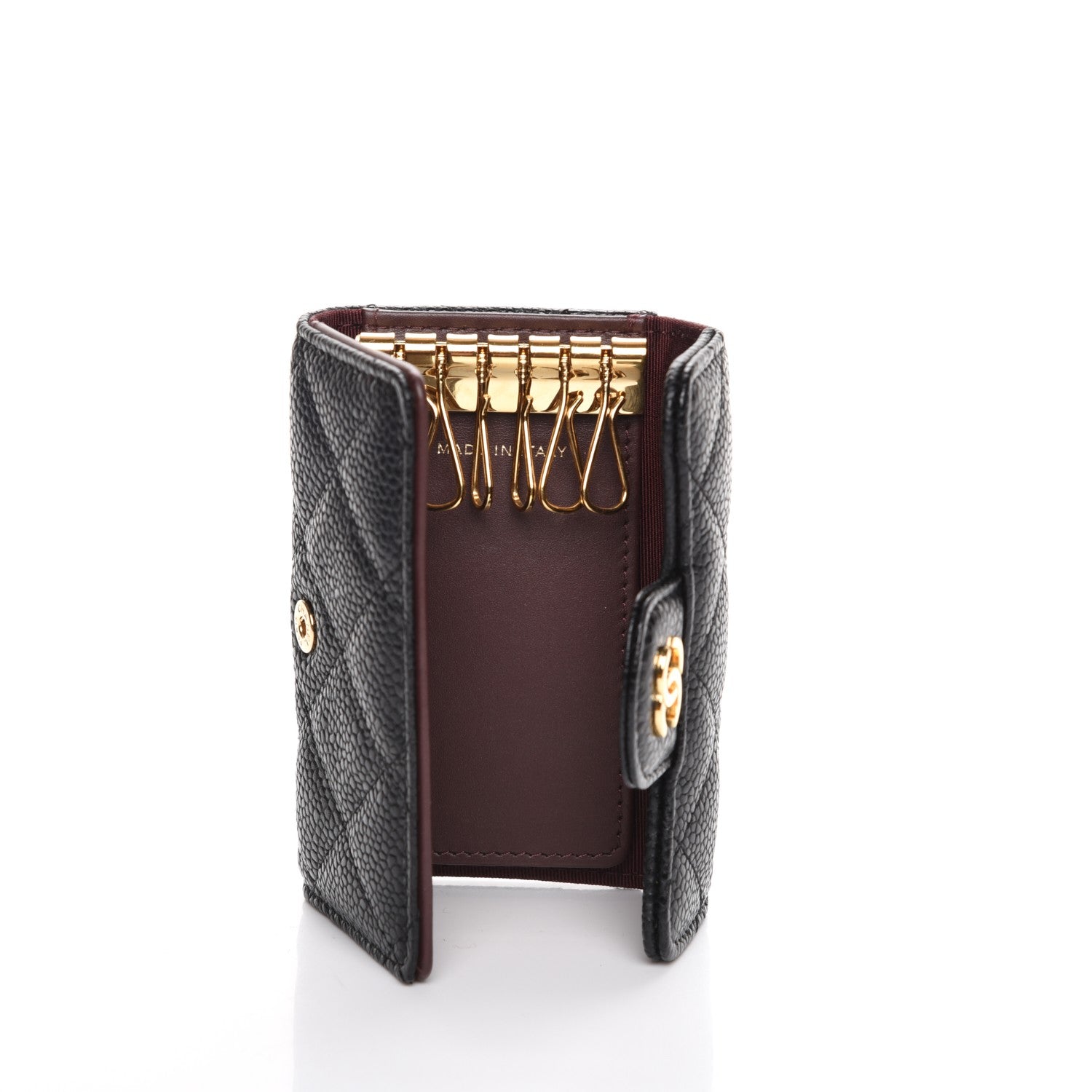 Chanel Caviar Quilted 6 Key Holder Black 5 of 9