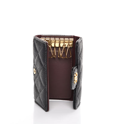 Chanel Caviar Quilted 6 Key Holder Black 5 of 9