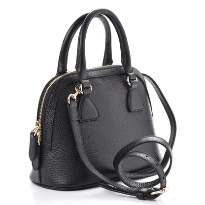 Gucci Dollar Calfskin Small GG Charm Dome Bag Black 3 of 7