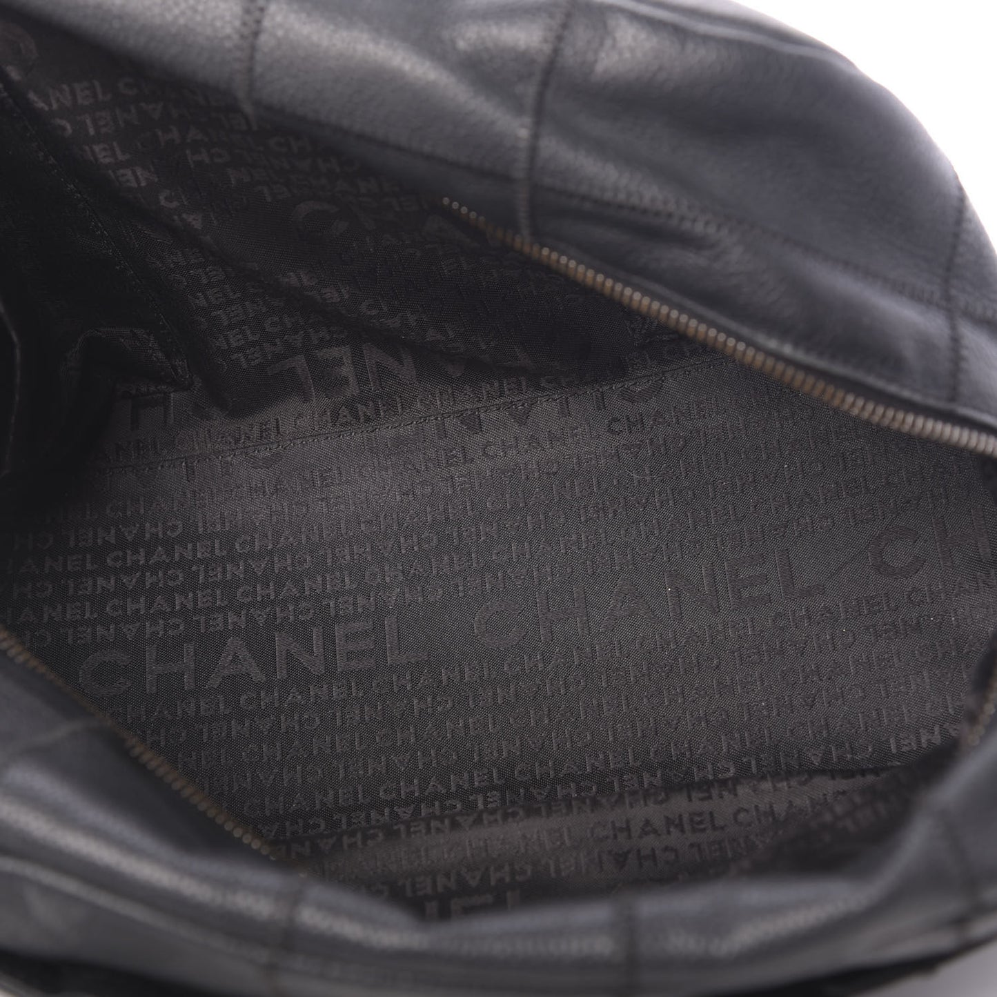 Caviar Square Stitched Tote Black