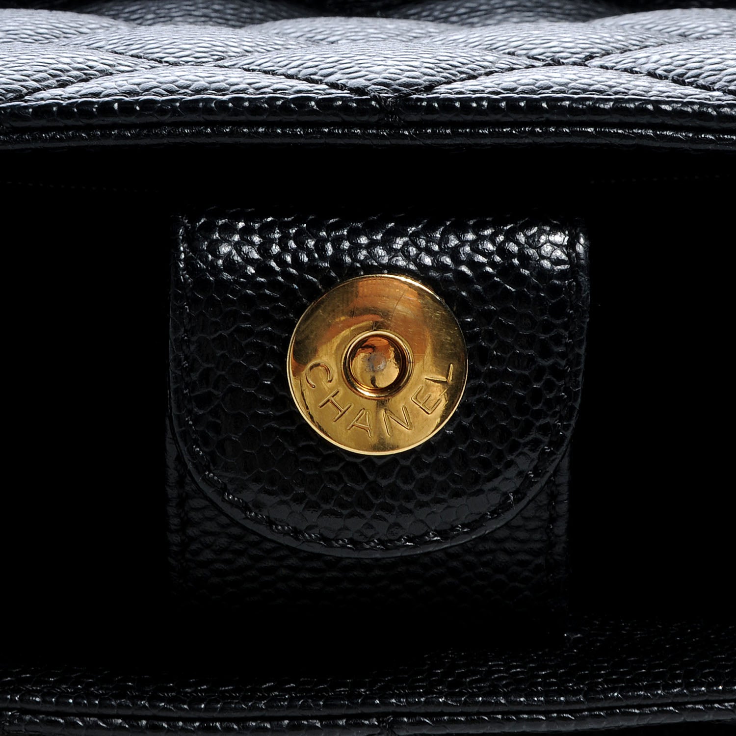 Chanel Caviar Petit Shopping Tote PST Black 7 of 9