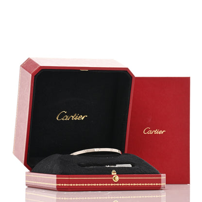 Cartier 18K White Gold Small LOVE Bracelet 17 5 of 5