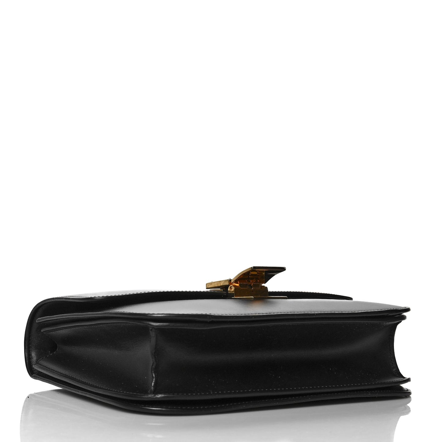 Box Calfskin Medium Classic Box Flap Bag Black