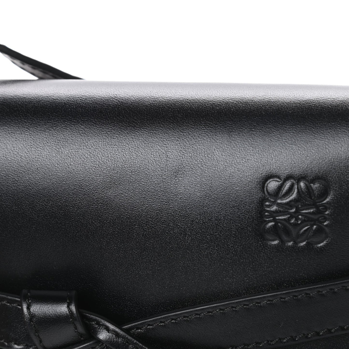 Calfskin Mini Gate Crossbody Bag Black