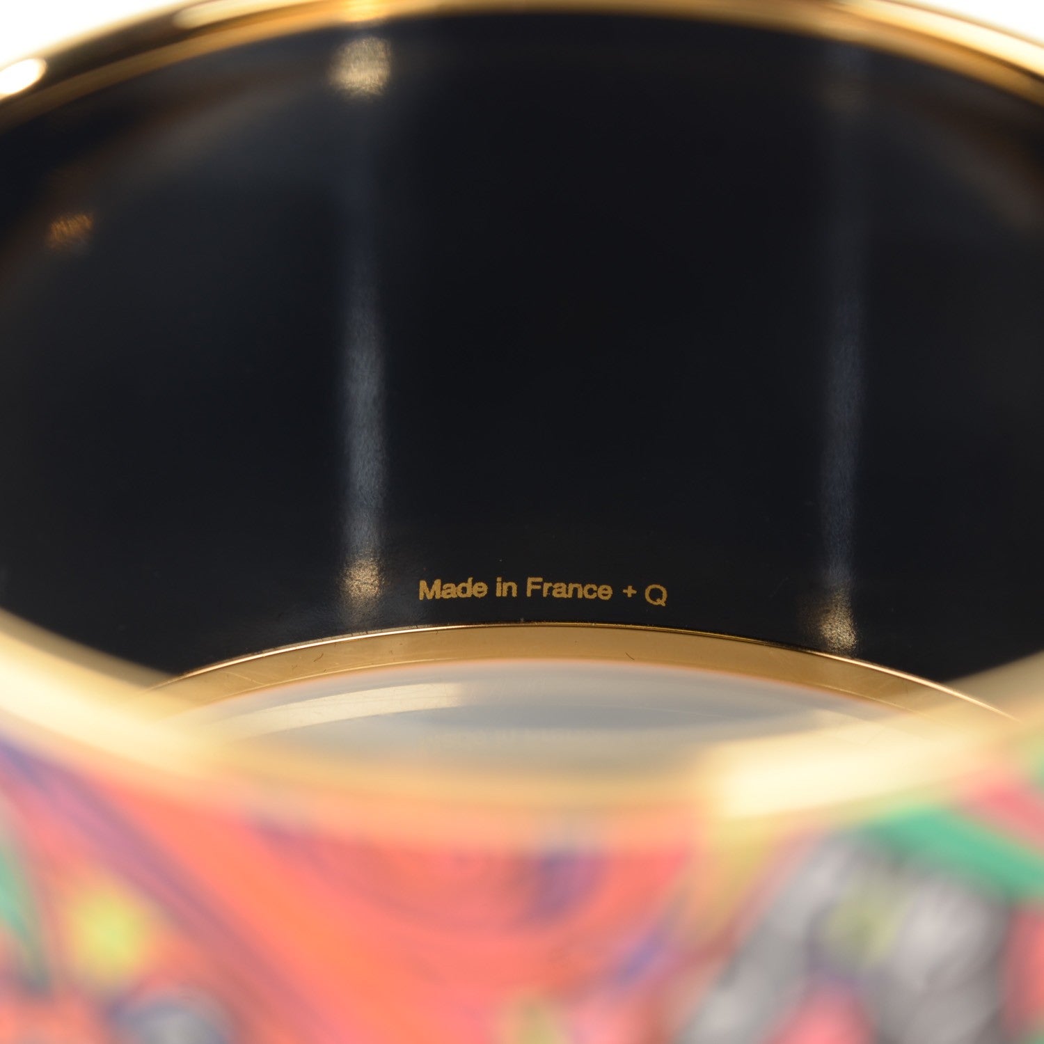 Hermes Enamel Printed Extra Wide L'Ivresse De L'Infini Bracelet 65 4 of 5