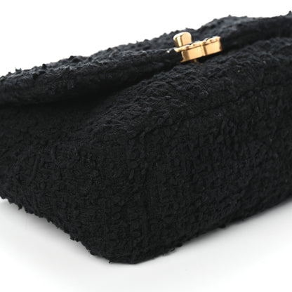 Chanel Tweed Quilted Medium Chanel 19 Flap Black 8 of 9
