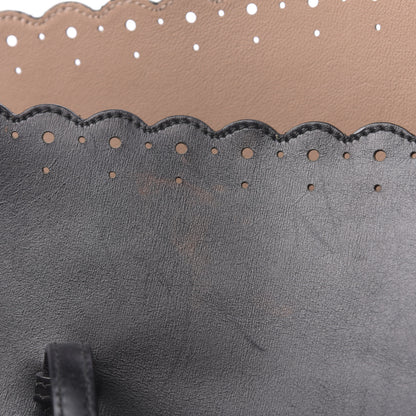 Alaia Calfskin Scalloped Trim Cabas MM Black 7 of 20