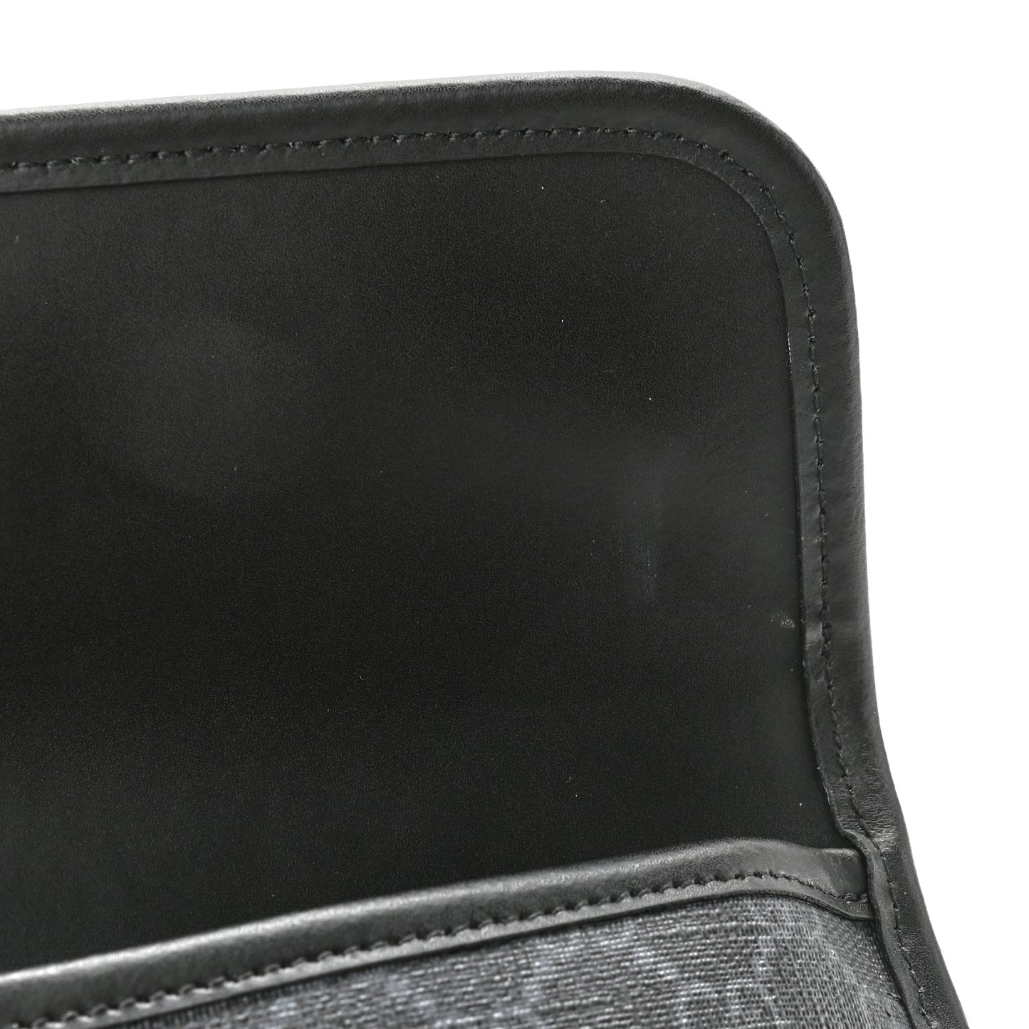 GG Supreme Monogram Web Slim Belt Bag Black Grey