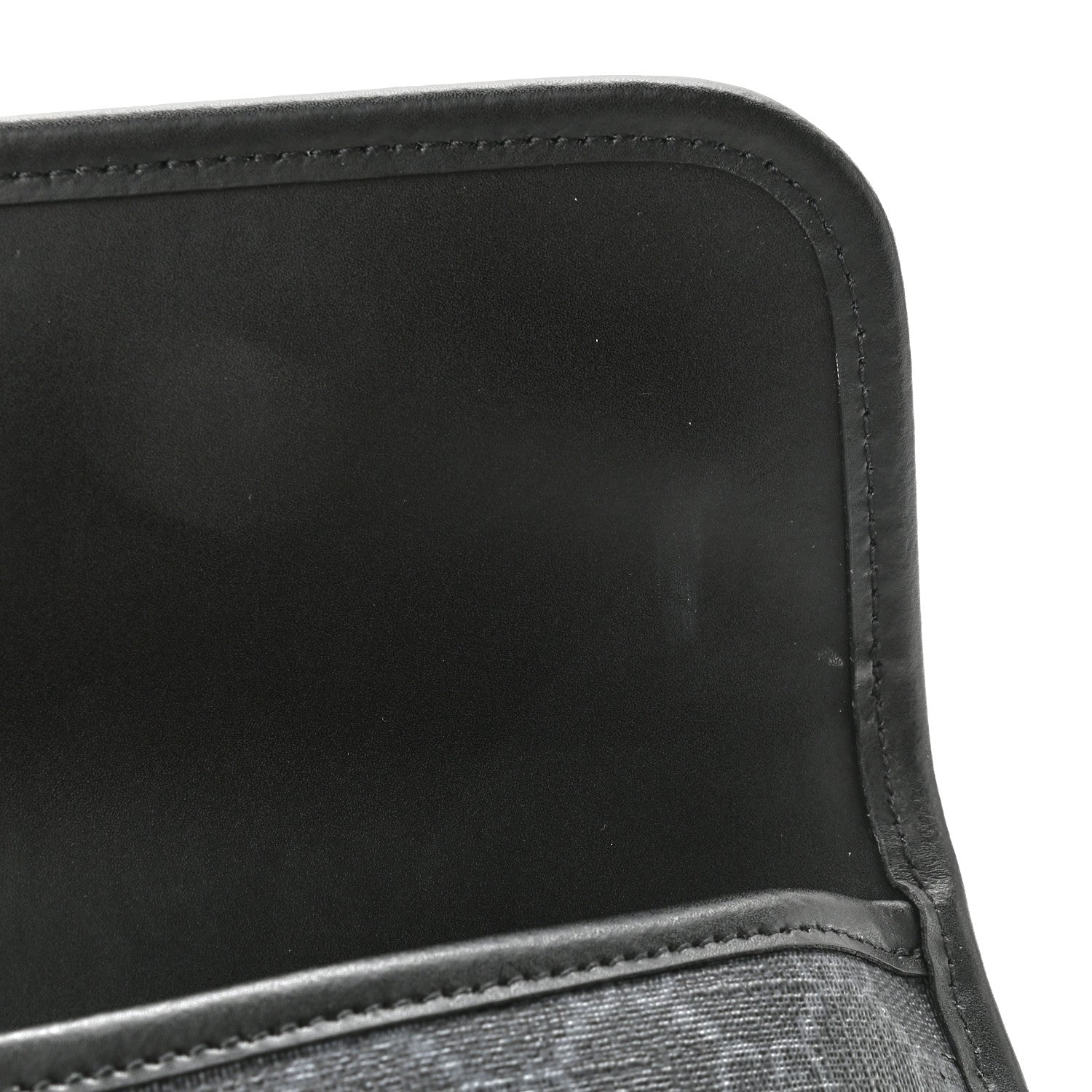 Gucci GG Supreme Monogram Web Slim Belt Bag Black Grey 9 of 9