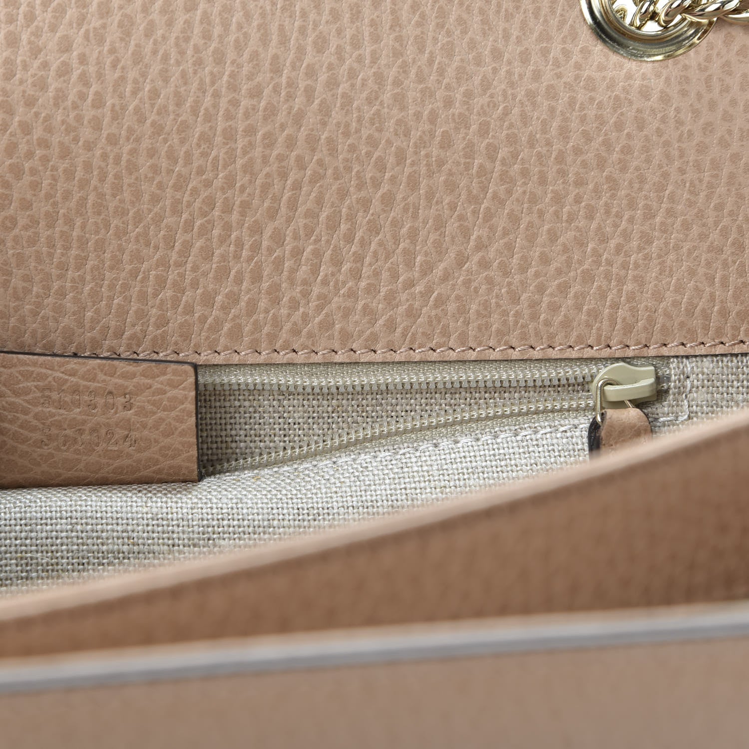 Gucci Dollar Calfskin Interlocking G Shoulder Bag Camelia 8 of 9