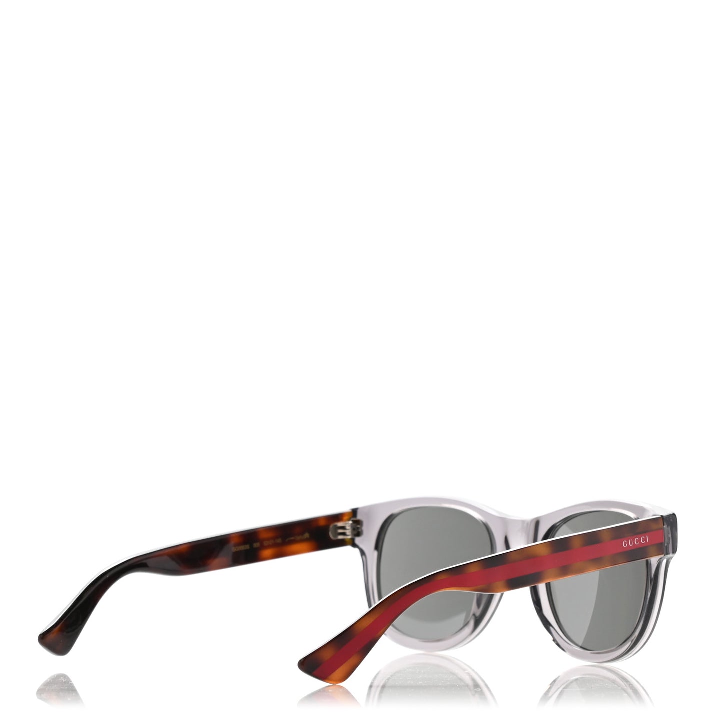 Acetate Web Sunglasses GG 0003S Tortoise Transparent