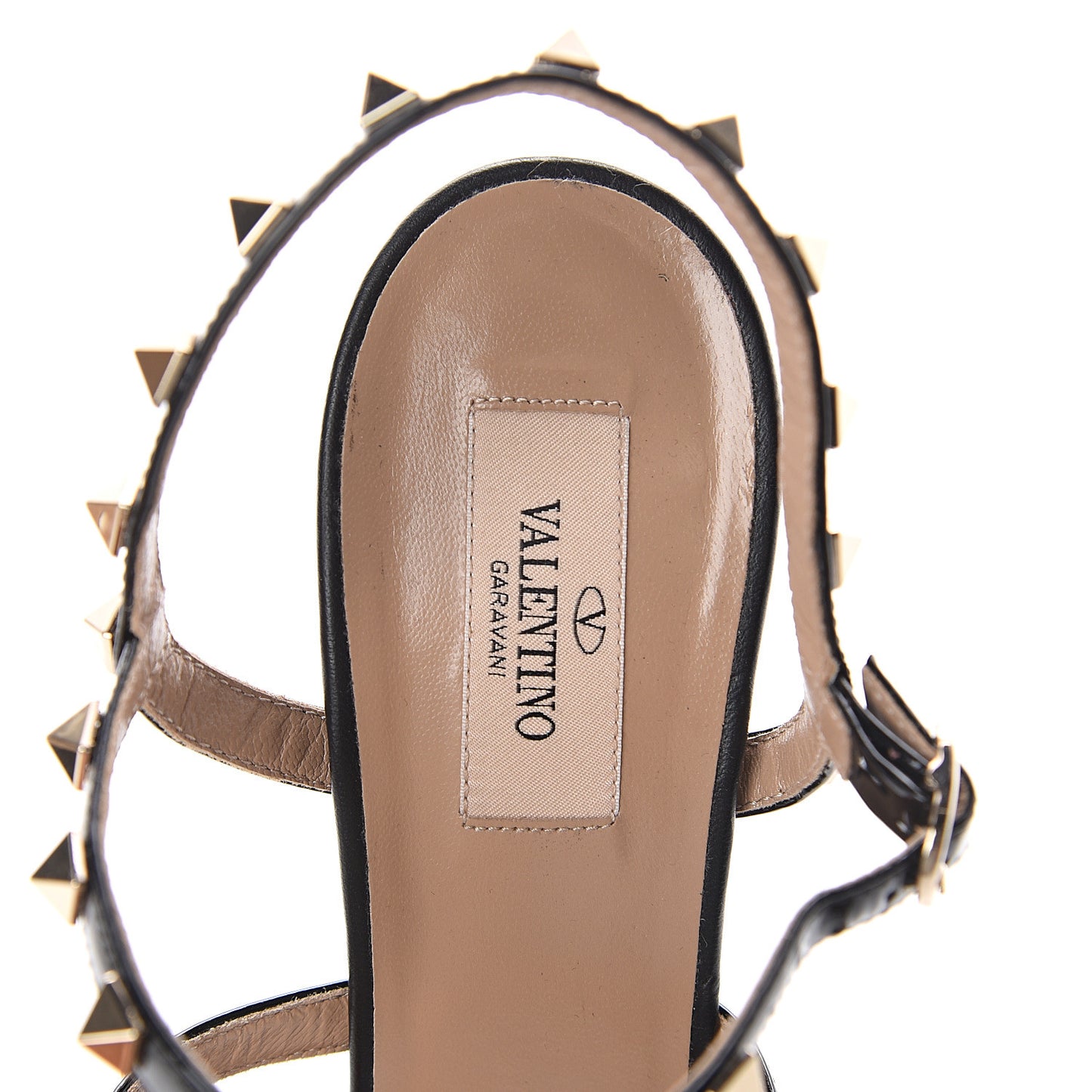Patent Rockstud Gladiator 105mm Sandals 41 Black