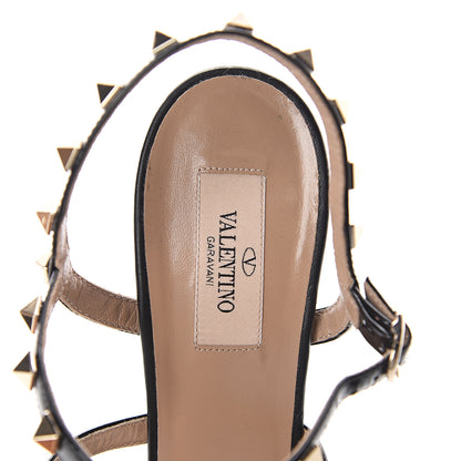 Valentino Garavani Patent Rockstud Gladiator 105mm Sandals 41 Black 5 of 7