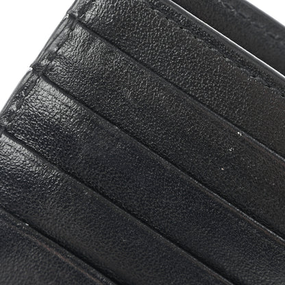 Saint Laurent Calfskin Leopard Printed Monogram Bi-Fold Zipped Wallet Black 8 of 10