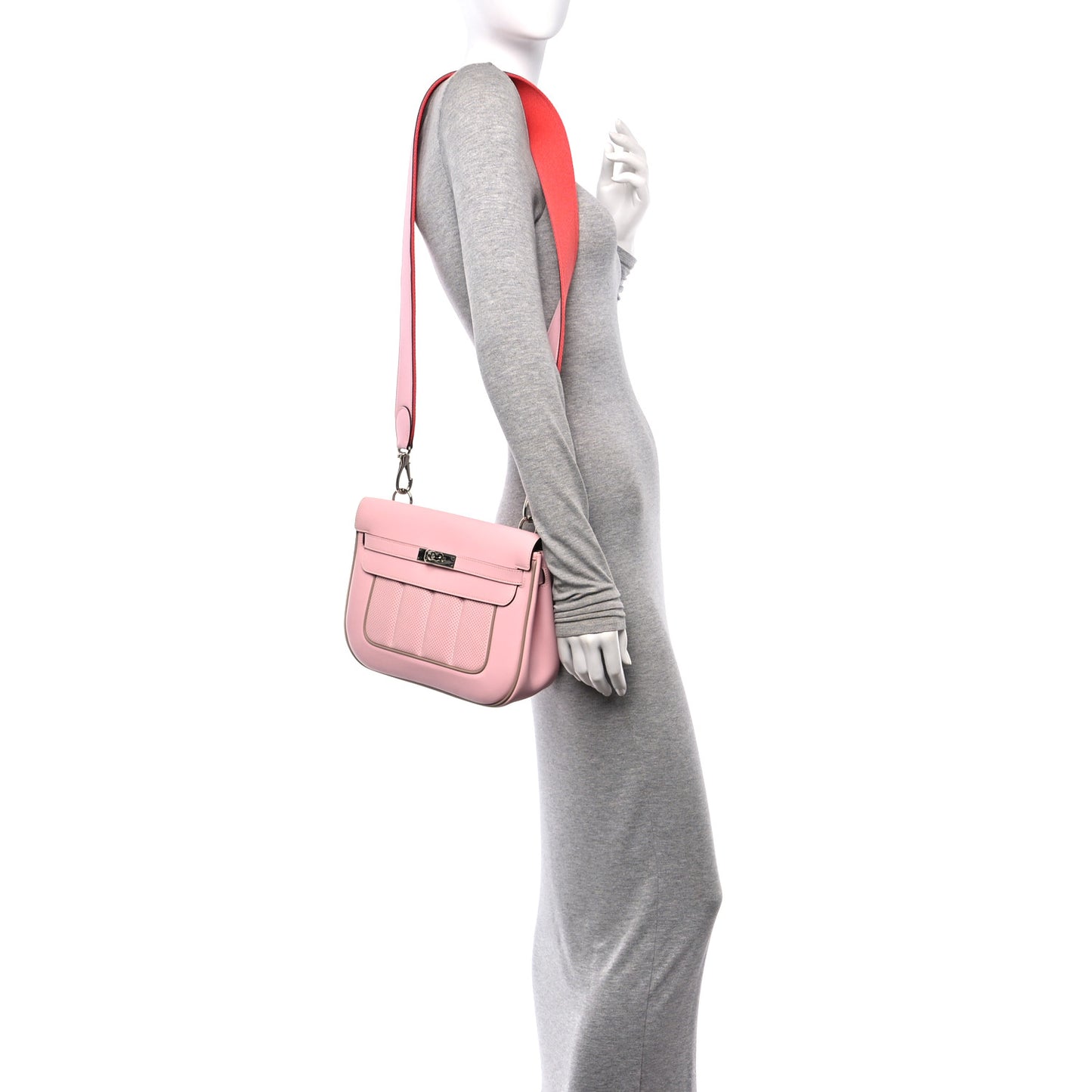 Veau Swift Sac Berline 28 Rose Sakura Argile
