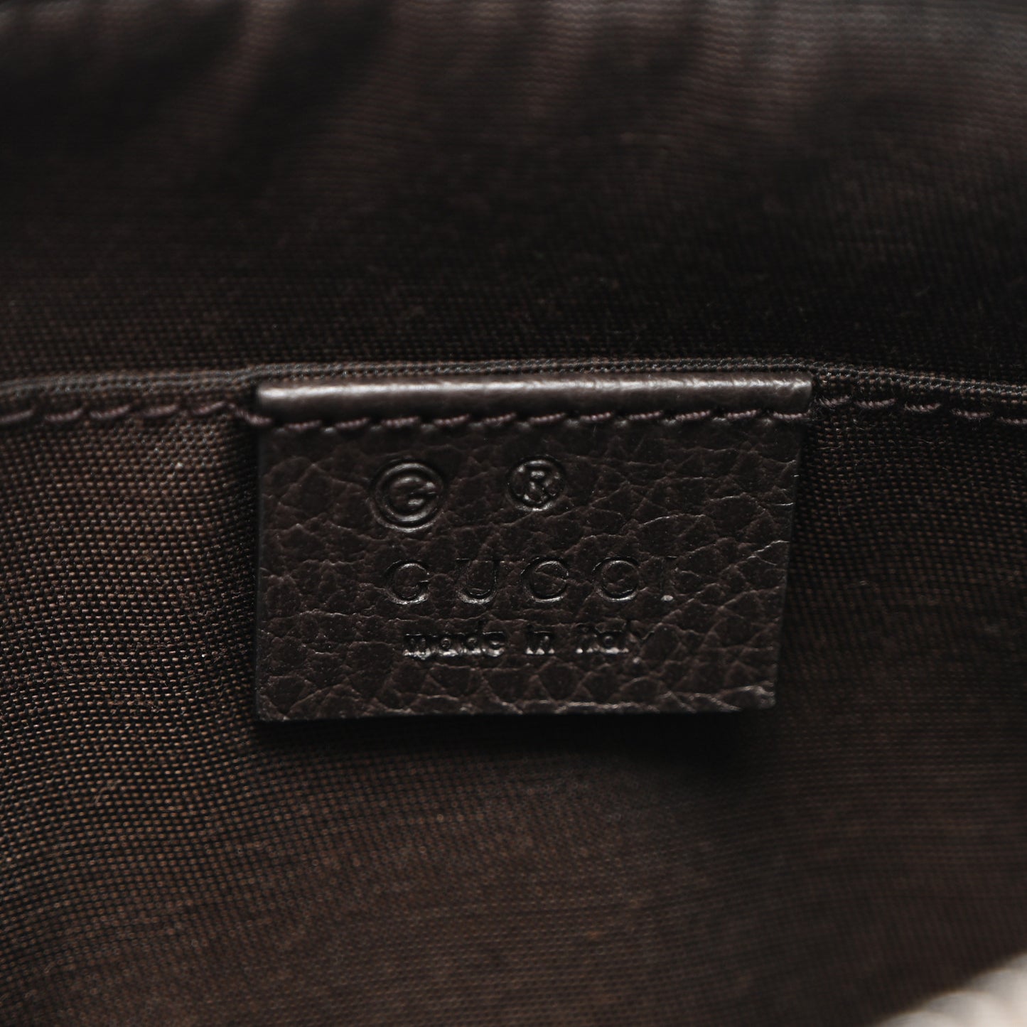 Monogram Belt Bag Dark Brown