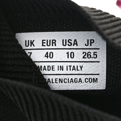 Balenciaga Neoprene Knit Womens Speed Clear Bicolor Sole Sneakers 40 Black Pink 9 of 10