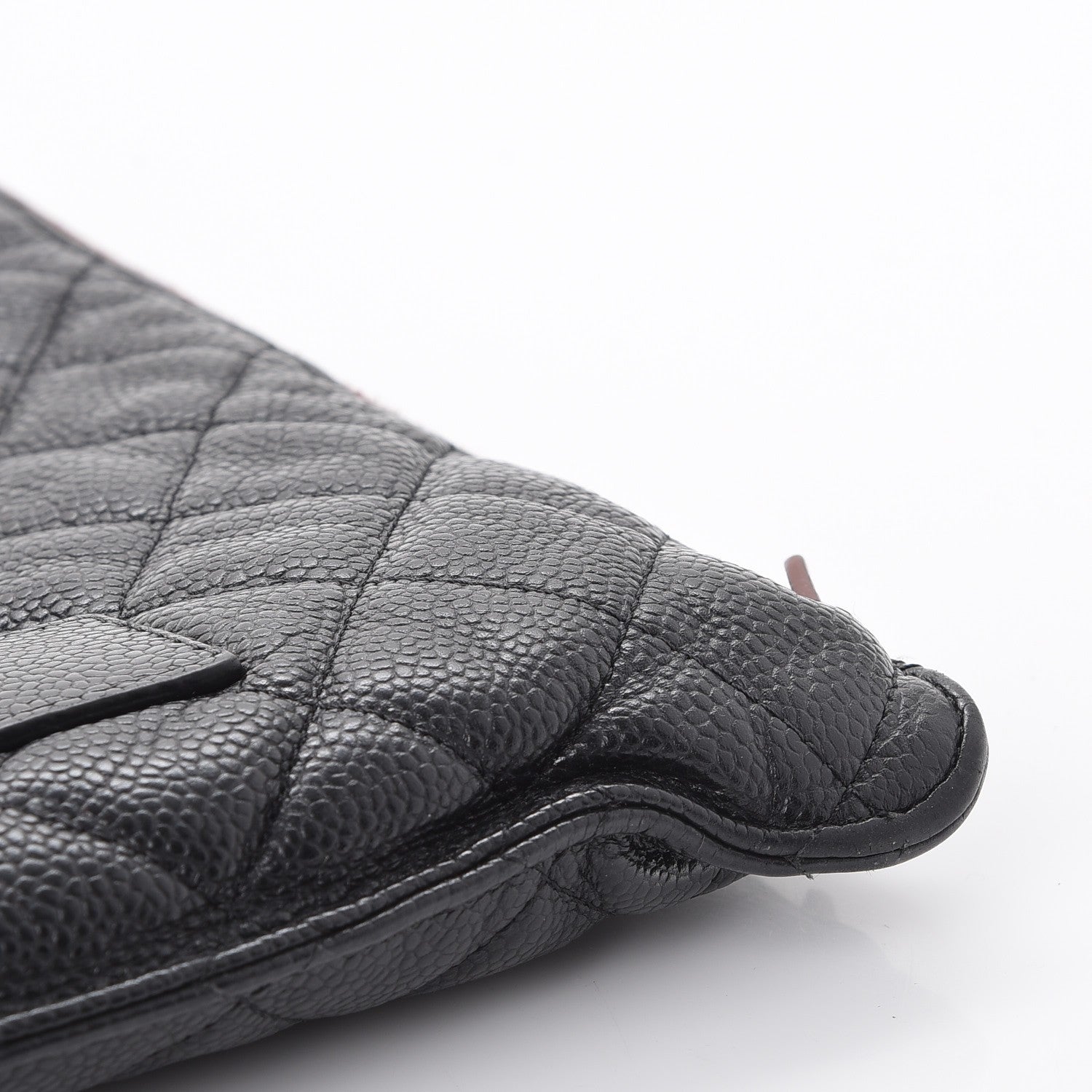 Chanel Caviar Quilted Large Slide Pouch Black 8 of 10