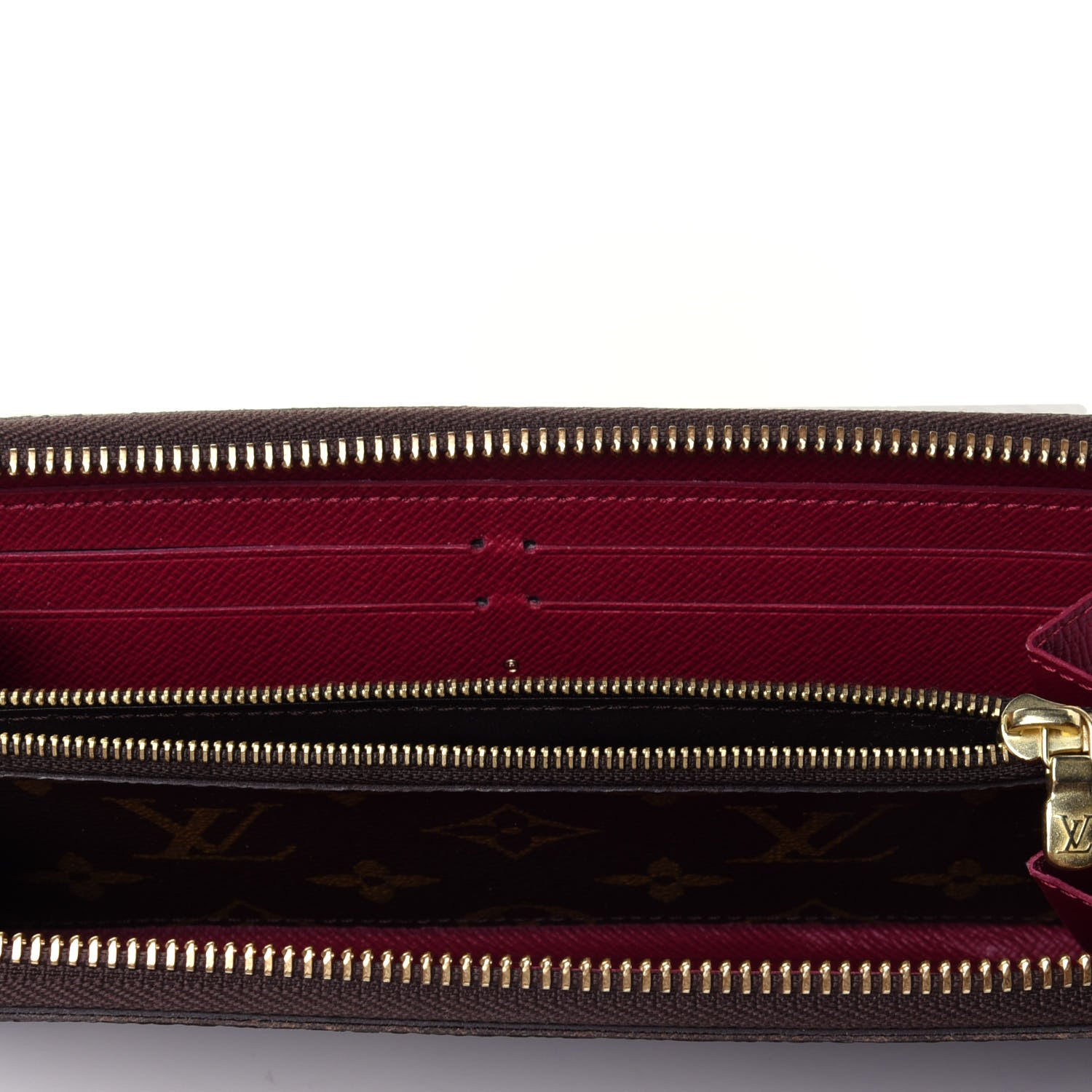 Louis Vuitton Monogram Clemence Wallet Fuchsia 3 of 4