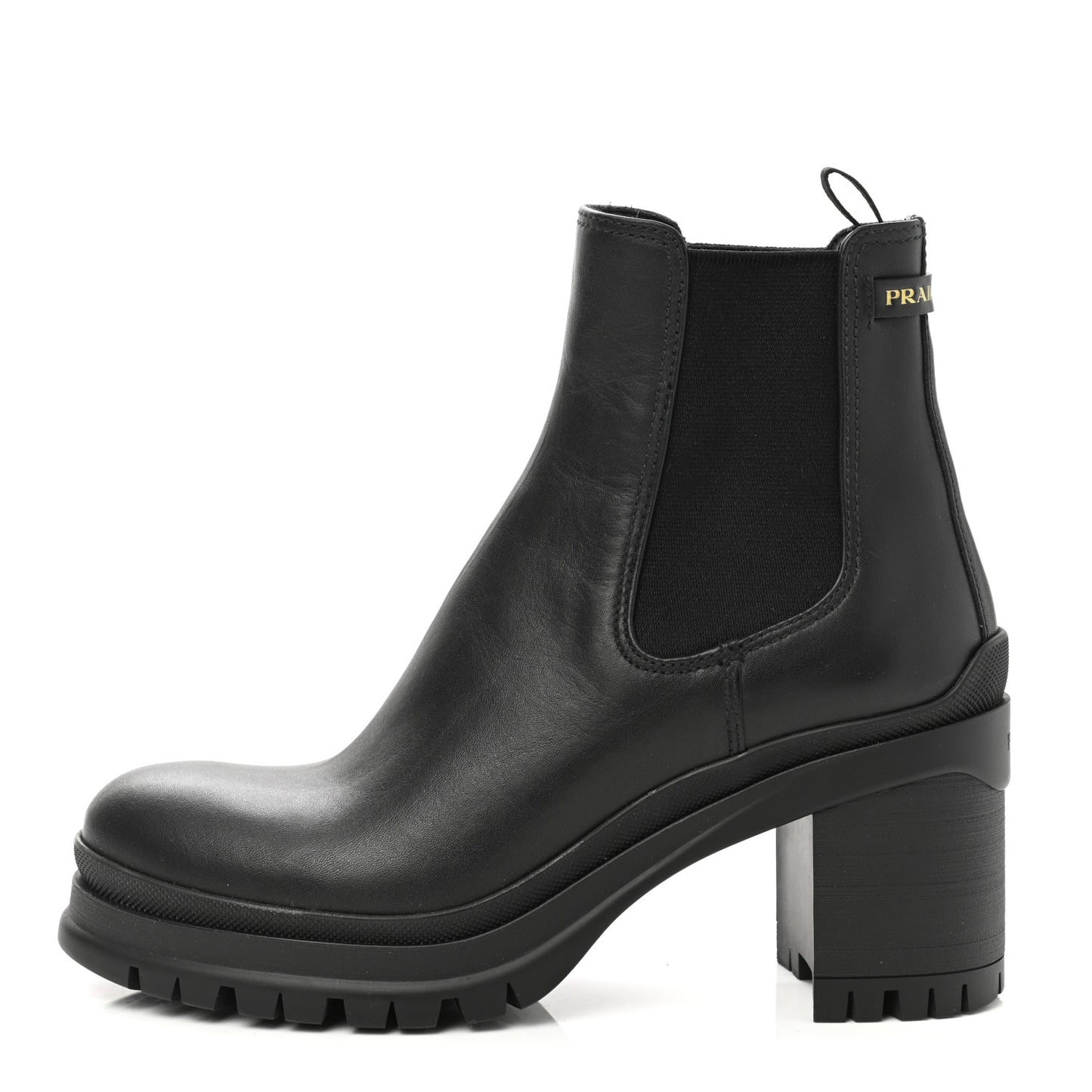Vitello Montana Lug Sole Chelsea 55mm Boots 37 Black